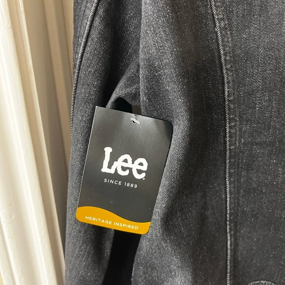 NEW Lee Women's Sz XXL Heritage Premium Stretch Classic Fit Black Denim Jacket - Picture 8 of 12